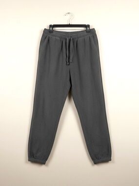 Gap Men's Gray Fleece Jogger Pants - Comfortable Everyday Wear